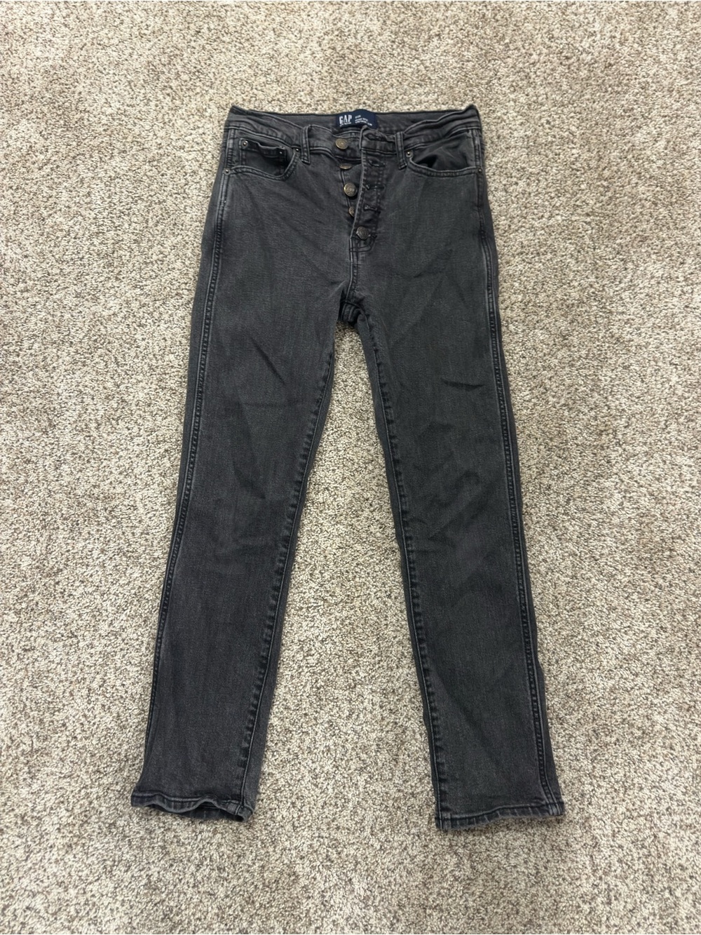 GAP Black Button-Fly Women's vintage slim Jeans